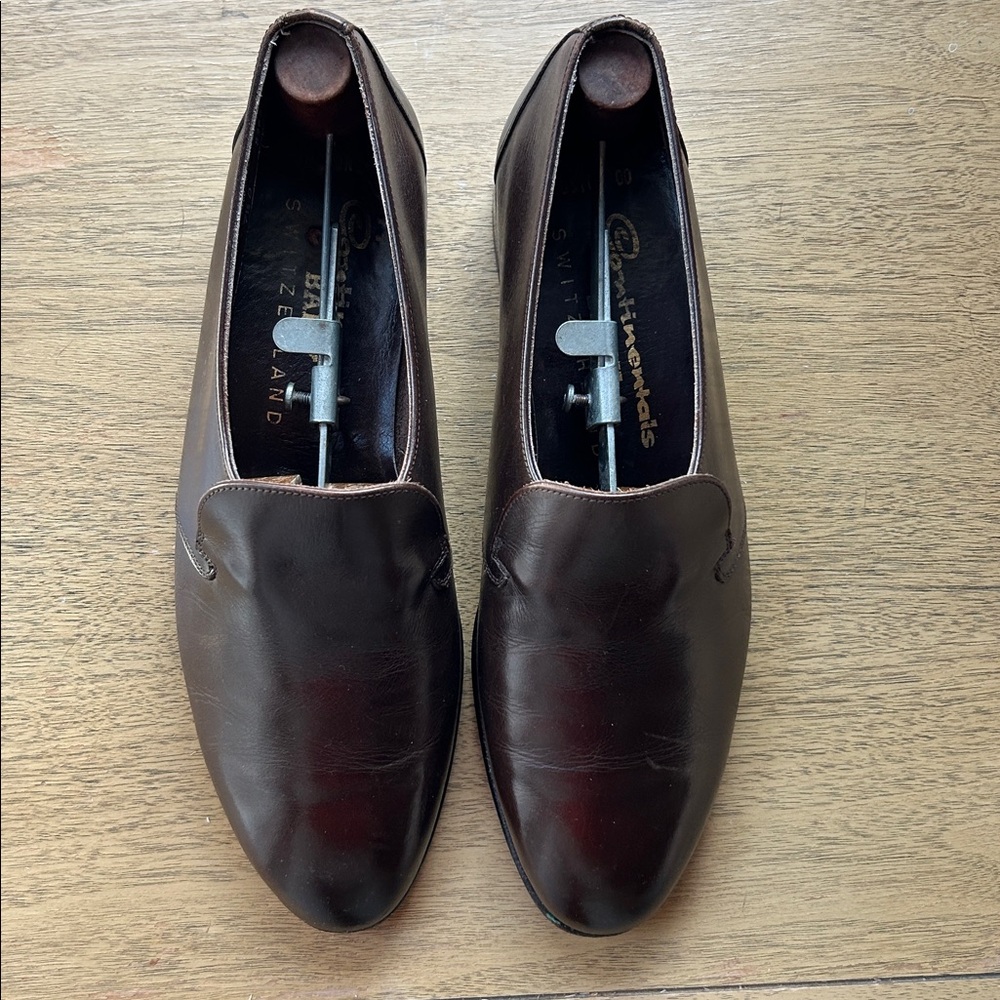 MEN’S SZ 9 BALLY OF SWITZERLAND BROWN MINIMALIST LOAFER